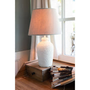 Tafellamp Beige Pvc 28 cm 28x28x48 cm-Tafellampen-J-Line
