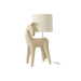 Tafellamp Beige Stof 24 cm-Tafellampen-J-Line