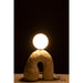 Tafellamp Beige Stoneware 11 cm 11x19.5x30 cm-Tafellampen-J-Line