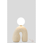 Tafellamp Beige Stoneware 11 cm 11x19.5x30 cm-Tafellampen-J-Line