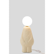 Tafellamp Beige Stoneware 12 cm 12.5x14x35.5 cm-Tafellampen-J-Line