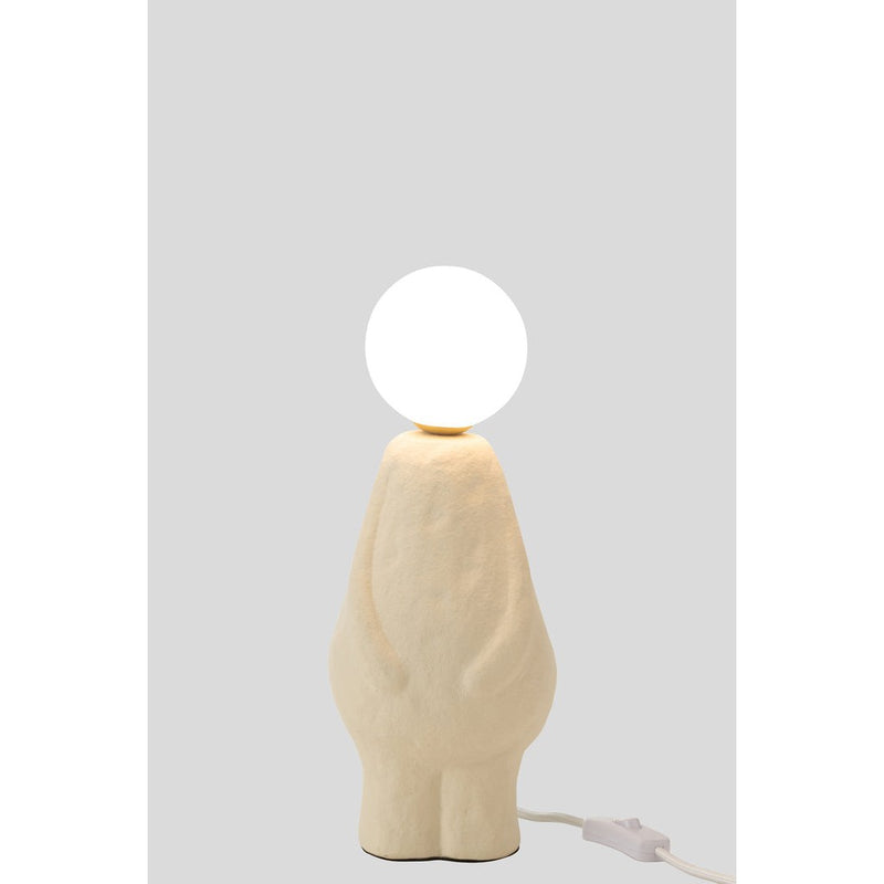 Tafellamp Beige Stoneware 12 cm 12.5x14x35.5 cm-Tafellampen-J-Line
