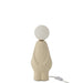 Tafellamp Beige Stoneware 12 cm 12.5x14x35.5 cm-Tafellampen-J-Line