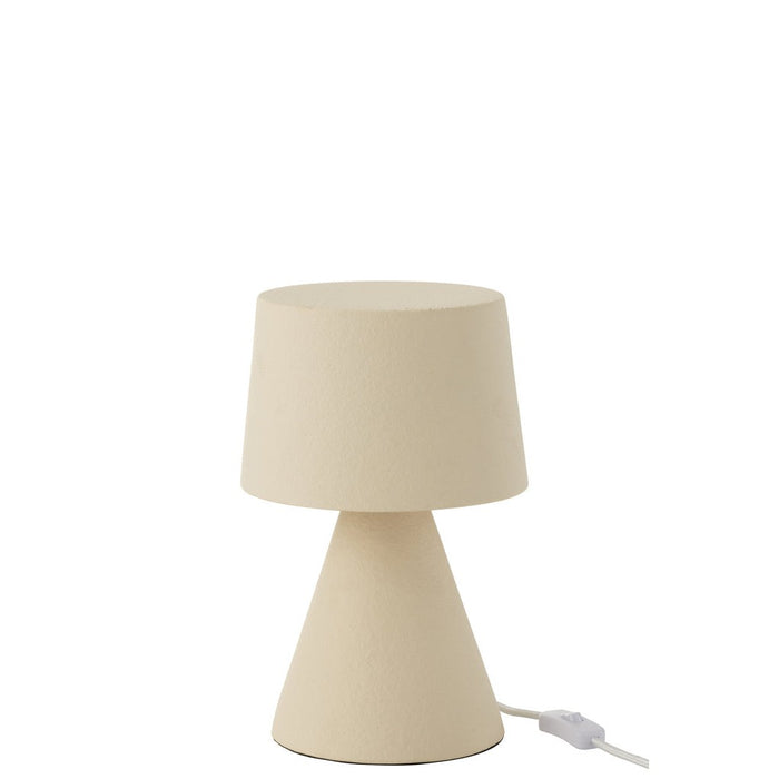 Tafellamp Beige Stoneware 22 cm 22x22x34 cm-Tafellampen-J-Line