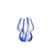 Tafellamp Blauw Glas S 11 cm 11x11x15 cm-Tafellampen-J-Line