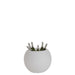 Tafellamp Bloempot Buiten Kunststof, Polypropylene, Metaal Wit-Tafellampen-J-Line