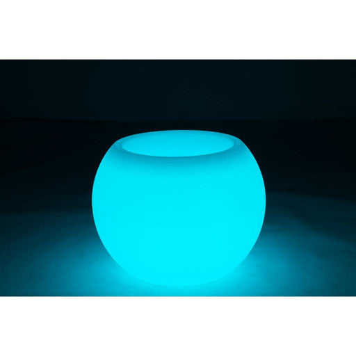 Tafellamp Bloempot Buiten Kunststof, Polypropylene, Metaal Wit-Tafellampen-J-Line