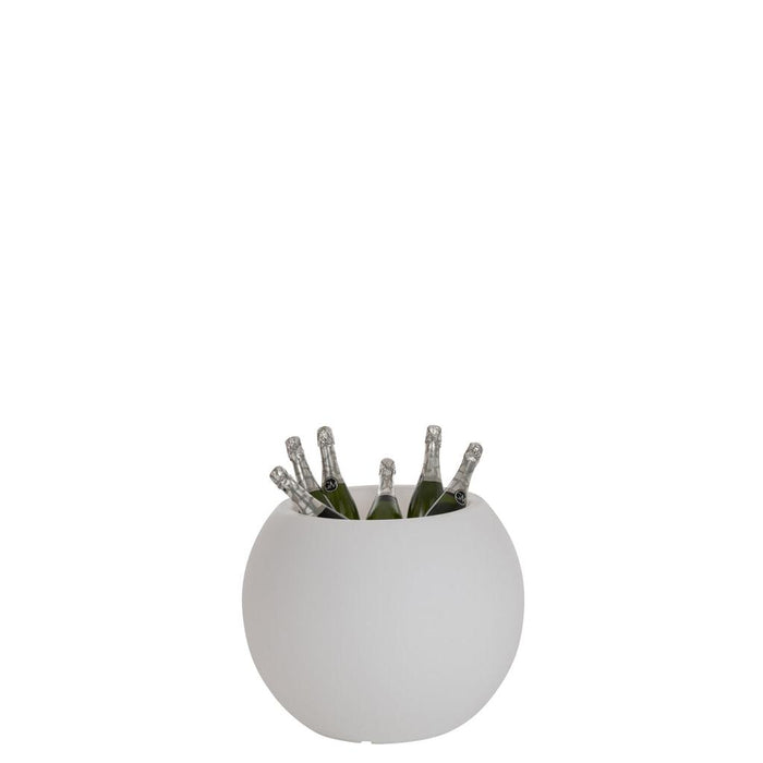 Lamp Wit Kunststof 54 cm Flowerpot Outdoors-Tafellampen-J-Line