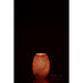 Tafellamp Bram Oranje Glas, Carton Rood 14x14x20 cm-Tafellampen-J-Line