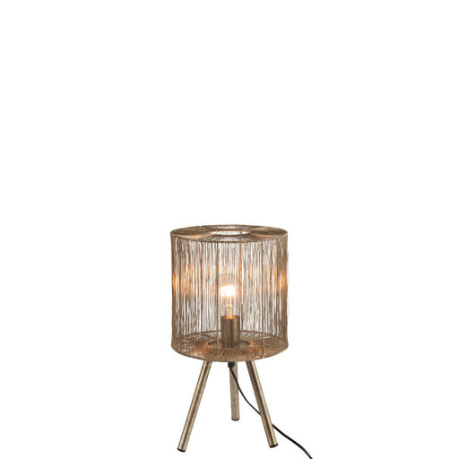 Tafellamp Bruin Ijzer S 26 cm-Tafellampen-J-Line