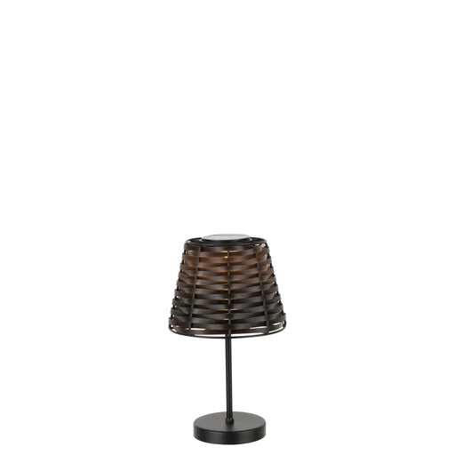 Tafellamp Bruin Kunststof 20 cm 19.5x19.5x31 cm-Tafellampen-J-Line