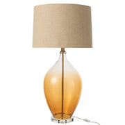 Tafellamp Bruin Linnen 46 cm 46x46x85 cm-Tafellampen-J-Line
