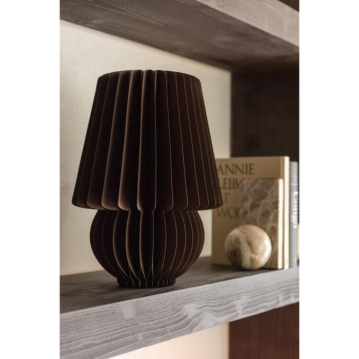 Hanglamp Lampenkap Bruin Paper 27 cm 27x27x38 cm-Hanglampen-J-Line