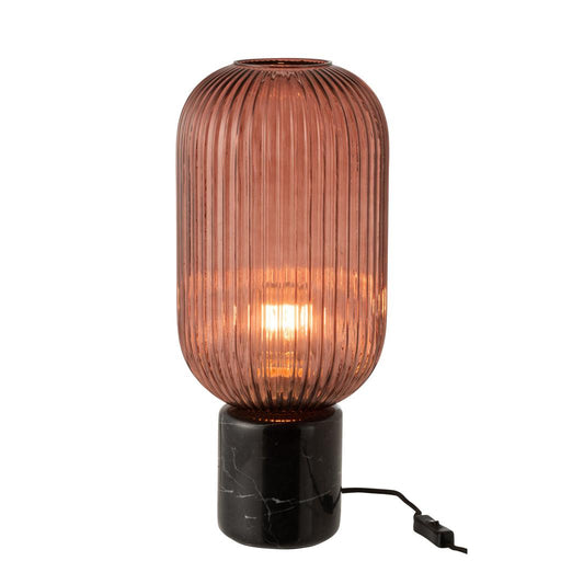 Tafellamp Burgundy Keramiek 20 cm-Tafellampen-J-Line