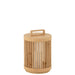 Tafellamp Cylinder Sparhout Fir Hout Naturel 24x24x36 cm-Tafellampen-J-Line