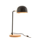 Tafellamp Evy ijzer/hout zwart/naturel-Tafellampen-J-Line