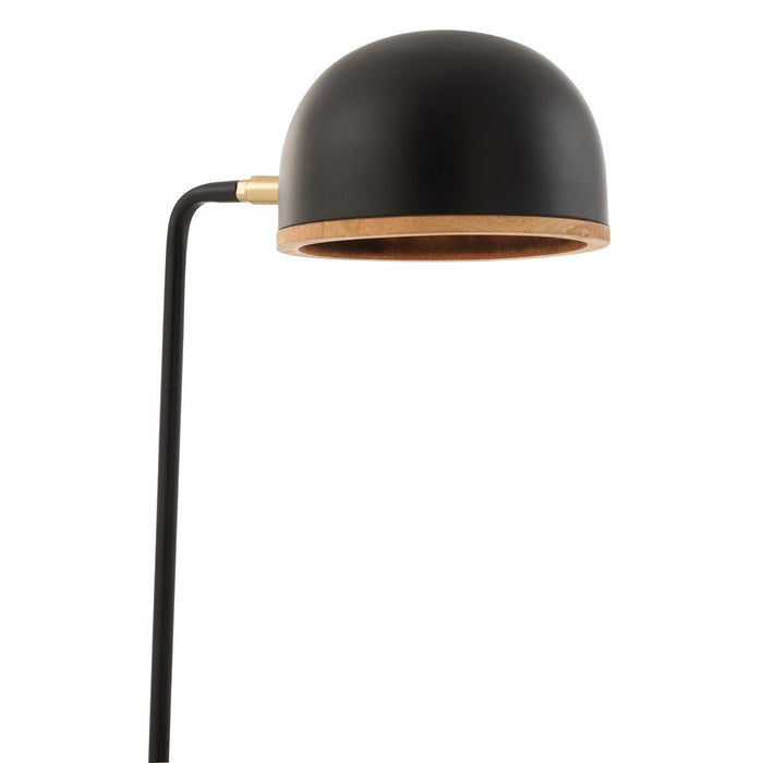 Tafellamp Evy ijzer/hout zwart/naturel-Tafellampen-J-Line