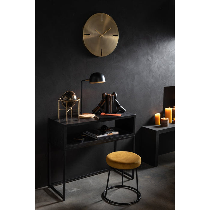 Tafellamp Evy ijzer/hout zwart/naturel-Tafellampen-J-Line