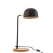 Tafellamp Evy ijzer/hout zwart/naturel-Tafellampen-J-Line