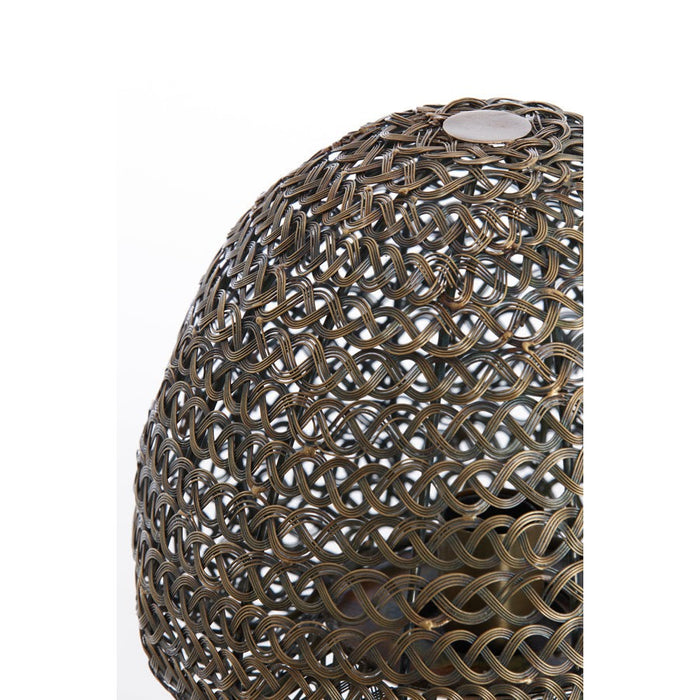 Tafellamp Finou - Antiek Brons/Zwart - Ø28cm-Tafellampen-Light & Living
