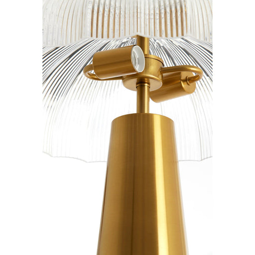 Tafellamp Fungo - Helder/Goud - Ø50cm - 2L-Tafellampen-Light & Living