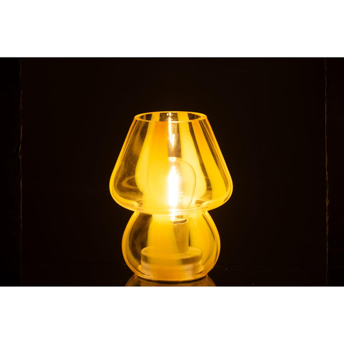 Tafellamp Geel Glas S 11 cm-Tafellampen-J-Line