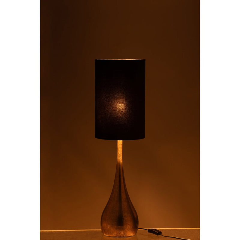 Tafellamp Goud Cloth S 20 cm 20.5x20.5x77 cm-Tafellampen-J-Line
