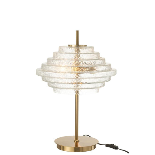 Tafellamp Goud Glas 36 cm 36x54x36 cm-Tafellampen-J-Line