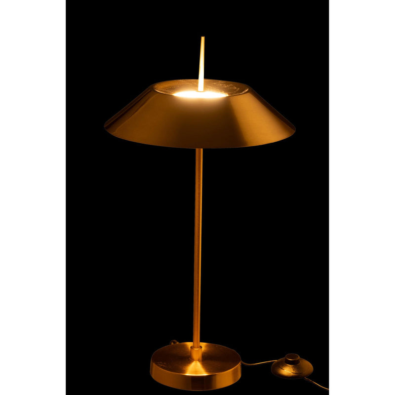 Tafellamp Goud Ijzer 30 cm Ijzer 30.5x30.5x56 cm-Tafellampen-J-Line