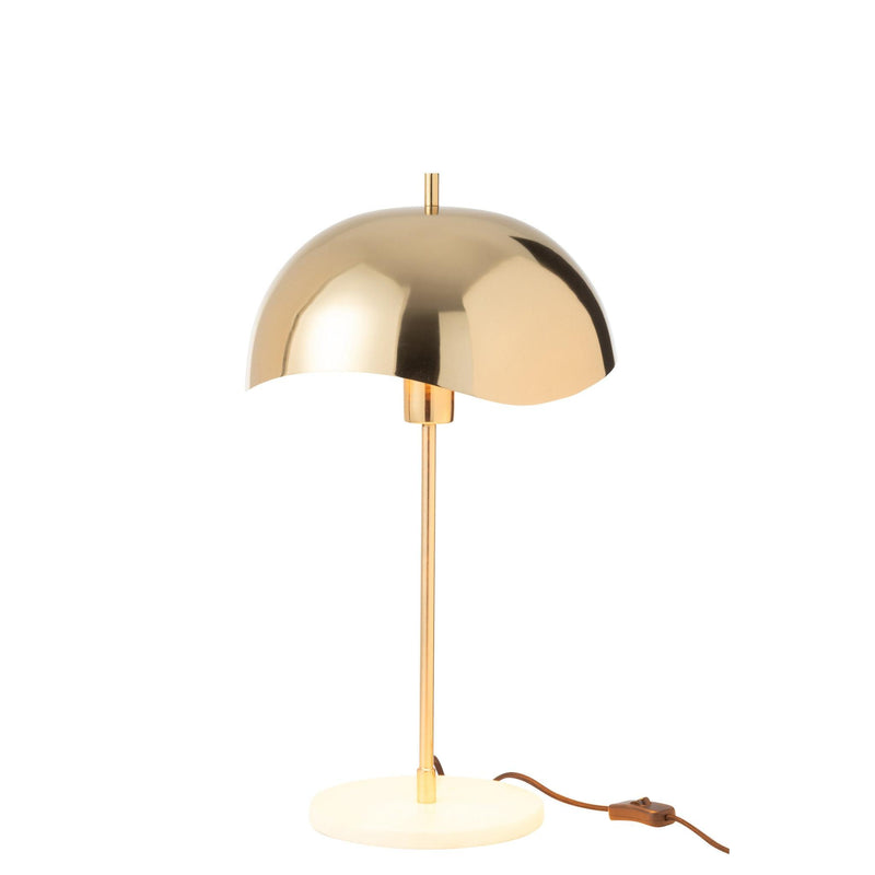 Tafellamp Goud Ijzer 30 cm Ijzer,marmer 30x30x56 cm-Tafellampen-J-Line