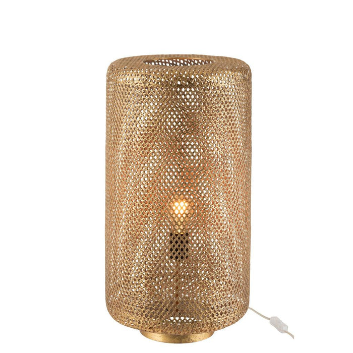 Tafellamp Goud ijzer Rond 32 cm 32x32x60.5 cm-Tafellampen-J-Line