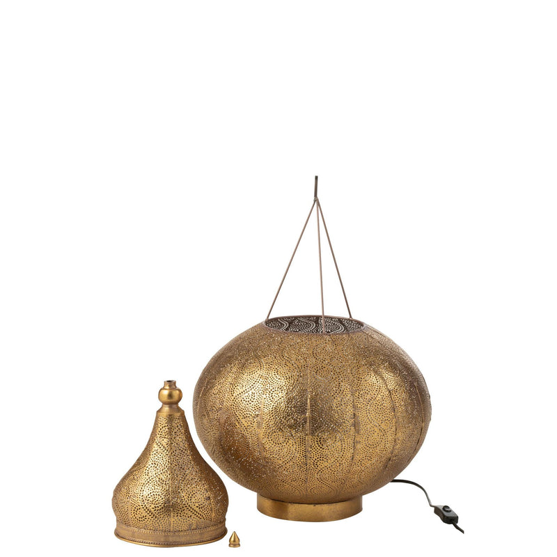 Tafellamp Goud Ijzer S 40 cm 40x40x59.5 cm-Tafellampen-J-Line