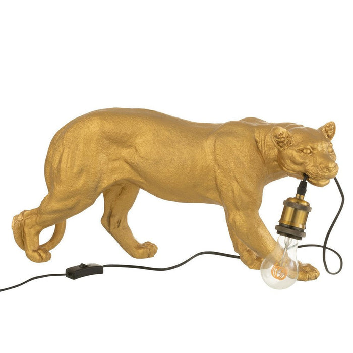 Tafellamp Goud Kunsthars L 16 cm-Tafellampen-J-Line