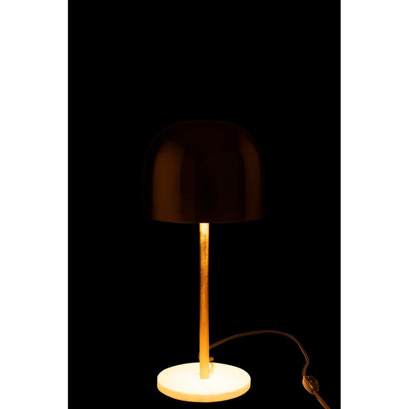 Tafellamp Goud Marmer 20 cm 20.5x20.5x49 cm-Tafellampen-J-Line