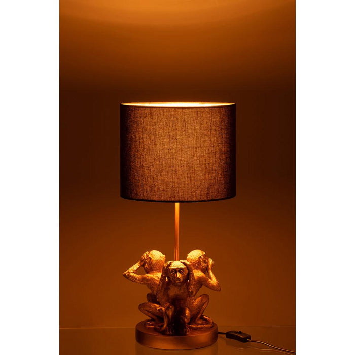 Tafellamp Goud Polykunsthars 25 cm-Tafellampen-J-Line