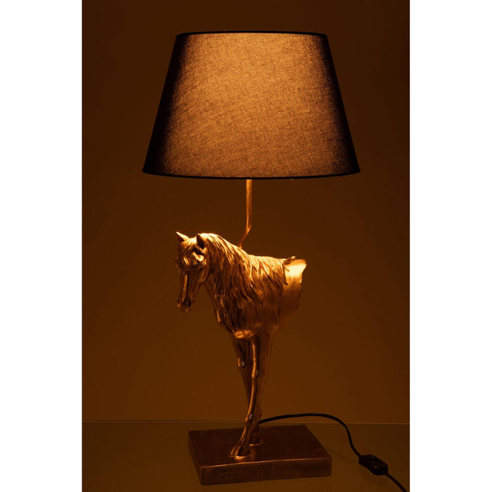 Tafellamp Goud Polykunsthars 36 cm-Tafellampen-J-Line