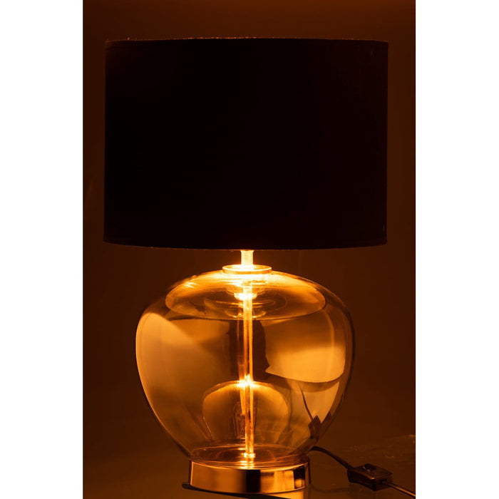 Tafellamp Goud Stof 30 cm-Tafellampen-J-Line