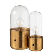 Tafellamp Goud Zinc L 20 cm 19.5x19.5x40 cm-Tafellampen-J-Line