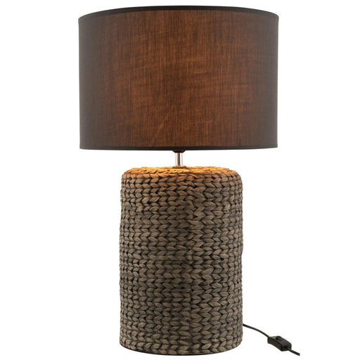 Hanglamp Lampenkap Grijs Cement L 42 cm 42x42x68 cm-Hanglampen-J-Line
