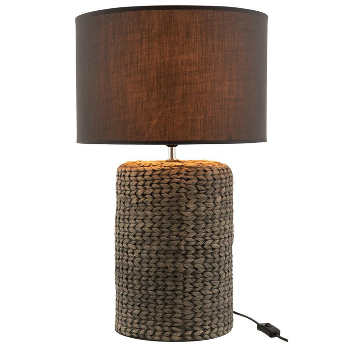 Hanglamp Lampenkap Grijs Cement L 42 cm 42x42x68 cm-Hanglampen-J-Line