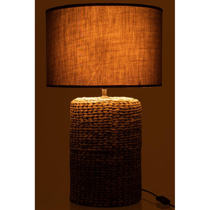 Hanglamp Lampenkap Grijs Cement L 42 cm 42x42x68 cm-Hanglampen-J-Line