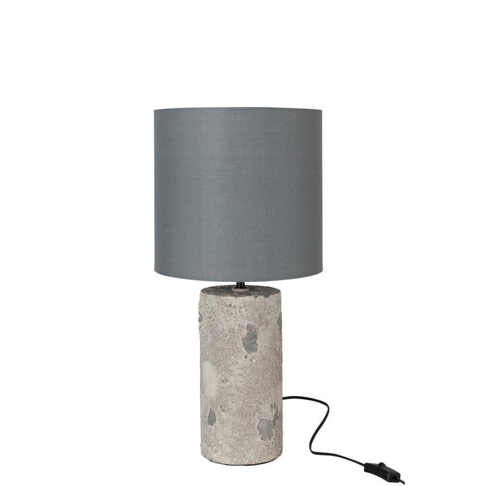 Tafellamp Grijs Cement S 29 cm-Tafellampen-J-Line