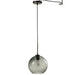 Tafellamp Grijs Glas L 26 cm-Tafellampen-J-Line