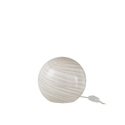 Tafellamp Grijs Glas Rond 20 cm 20x20x18 cm-Tafellampen-J-Line