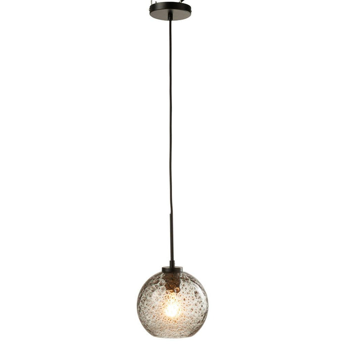 Tafellamp Grijs Glas S 21 cm-Tafellampen-J-Line