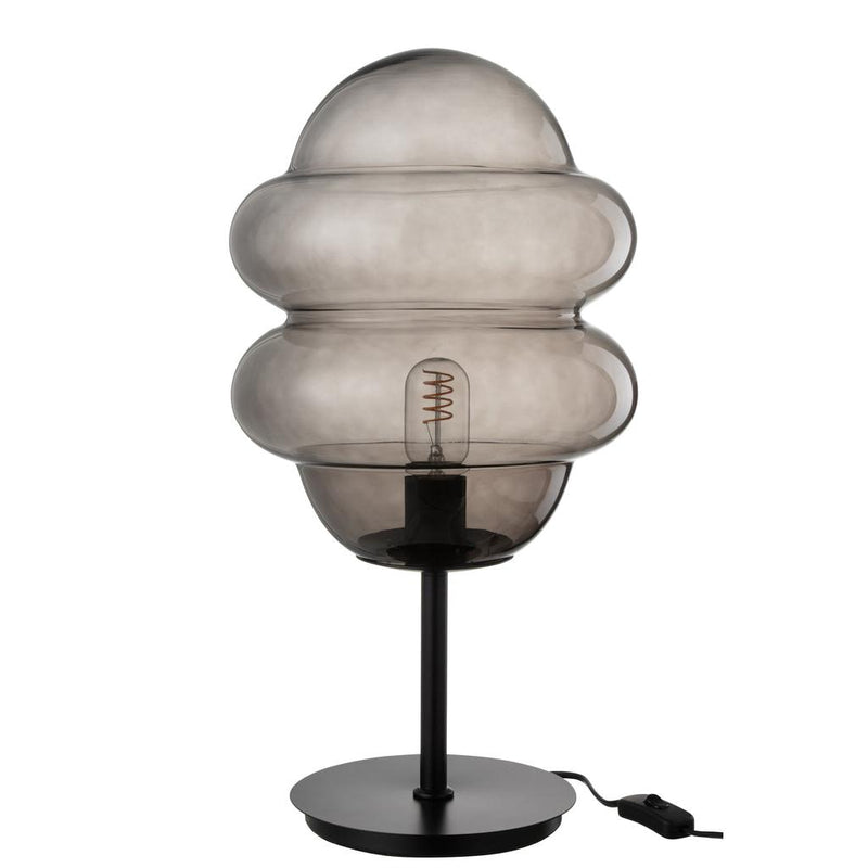 Tafellamp Grijs Ijzer 28 cm 28x28x52 cm-Tafellampen-J-Line