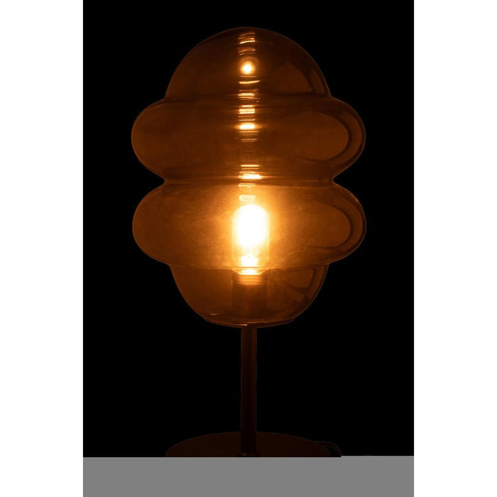 Tafellamp Grijs Ijzer 28 cm-Tafellampen-J-Line