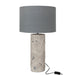 Hanglamp Lampenkap Grijs Kunststof L 42 cm 42x42x72 cm-Hanglampen-J-Line