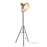 Tafellamp Grijs Metaal Rond 58 cm 58x58x150 cm-Tafellampen-J-Line