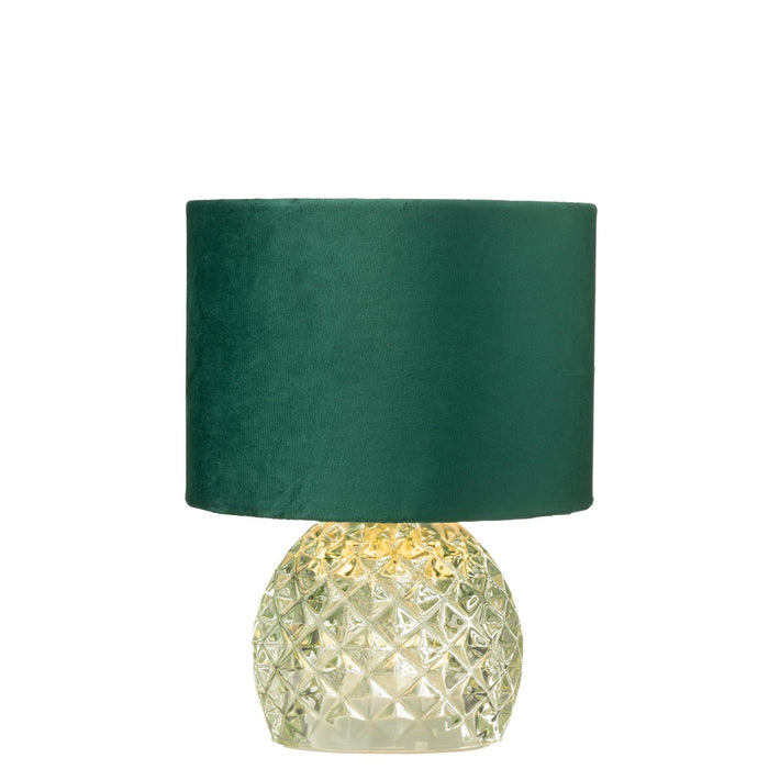 Tafellamp Groen Glas 17 cm-Tafellampen-J-Line